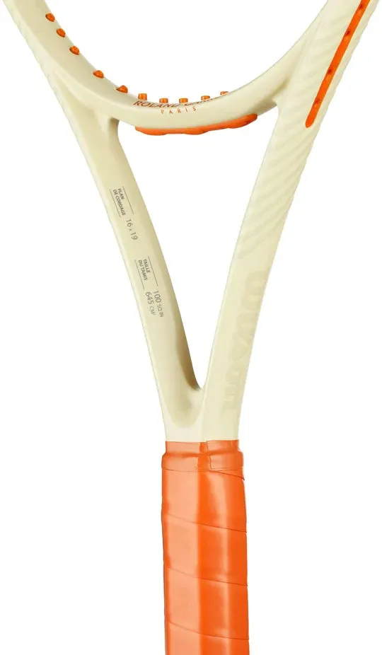 Wilson Clash 100 (295g) v2 Roland Garros 2024 tennis racket - 2024 NEW ARRIVAL