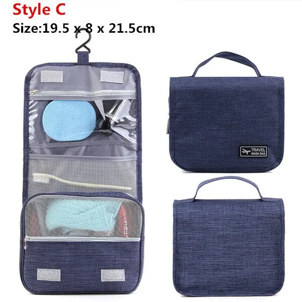Women Men Travel Hanging Wash Bag Cosmetic Cases Make Up Pouch Beauty Vanity Necessarie Toiletry Makeup Storage Bag Organizer