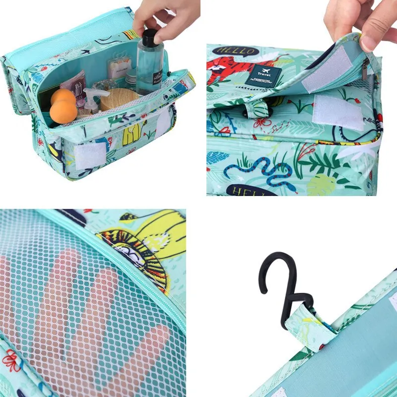 Women Men Travel Hanging Wash Bag Cosmetic Cases Make Up Pouch Beauty Vanity Necessarie Toiletry Makeup Storage Bag Organizer