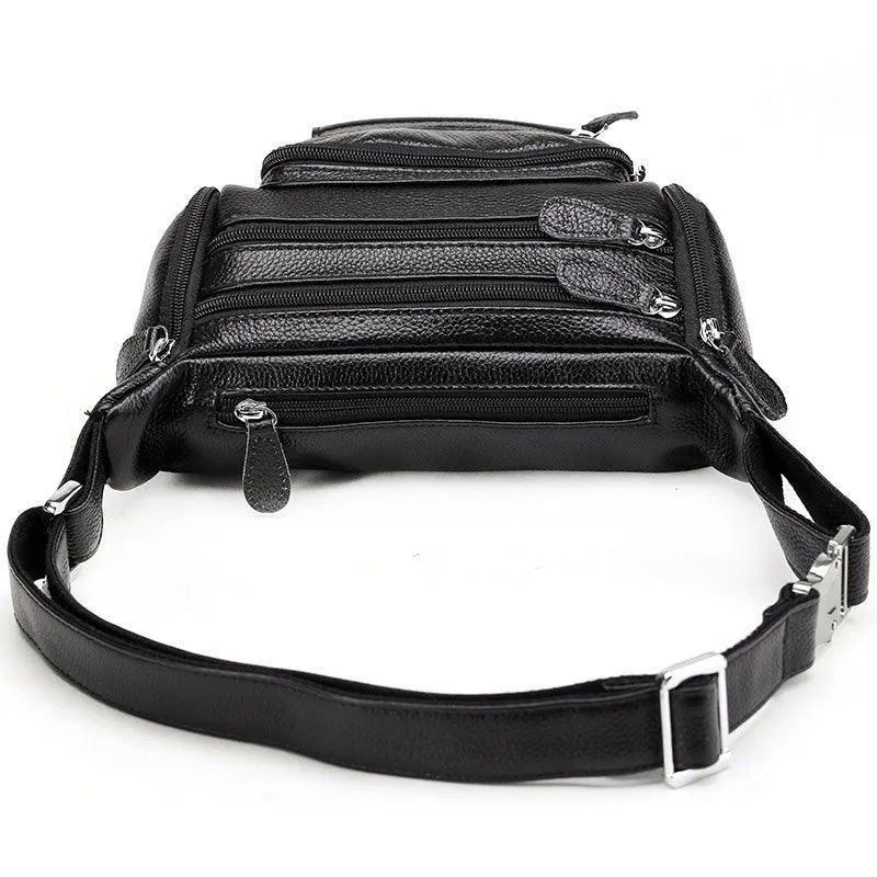 Woosir Vintage Leather Waist Bag for Men