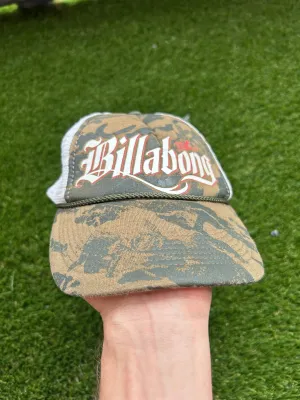 Y2K Billabong camo cap