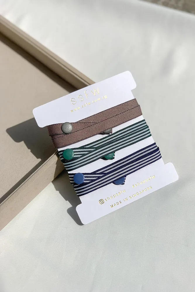 Your Daily Mask Strap - Stripe Edition (Set of 3)
