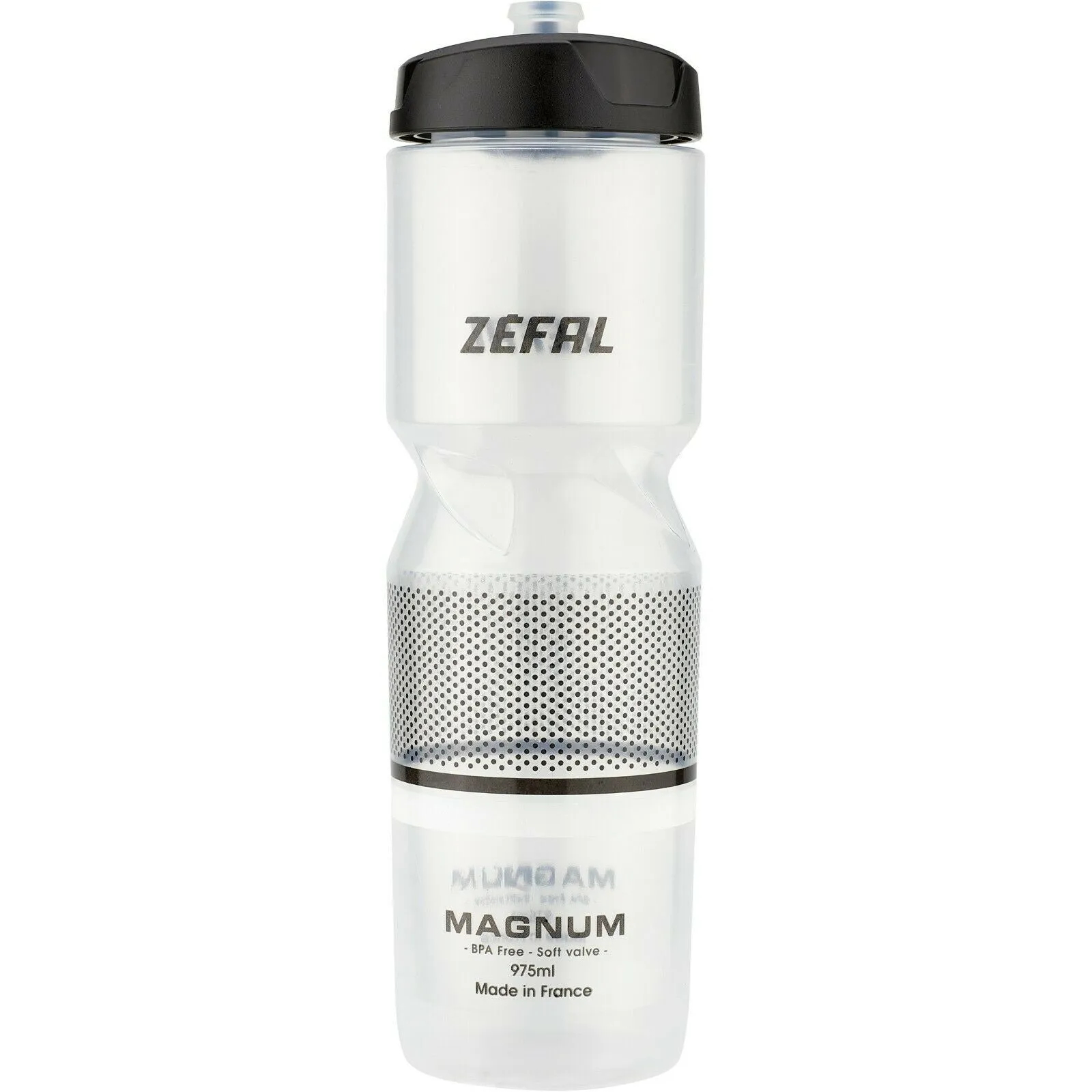 Zefal Magnum Water Bottle - 975ML - Transparent - 2 Pack