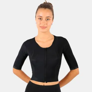 Zippered Sleeve Compression Vest - Beige